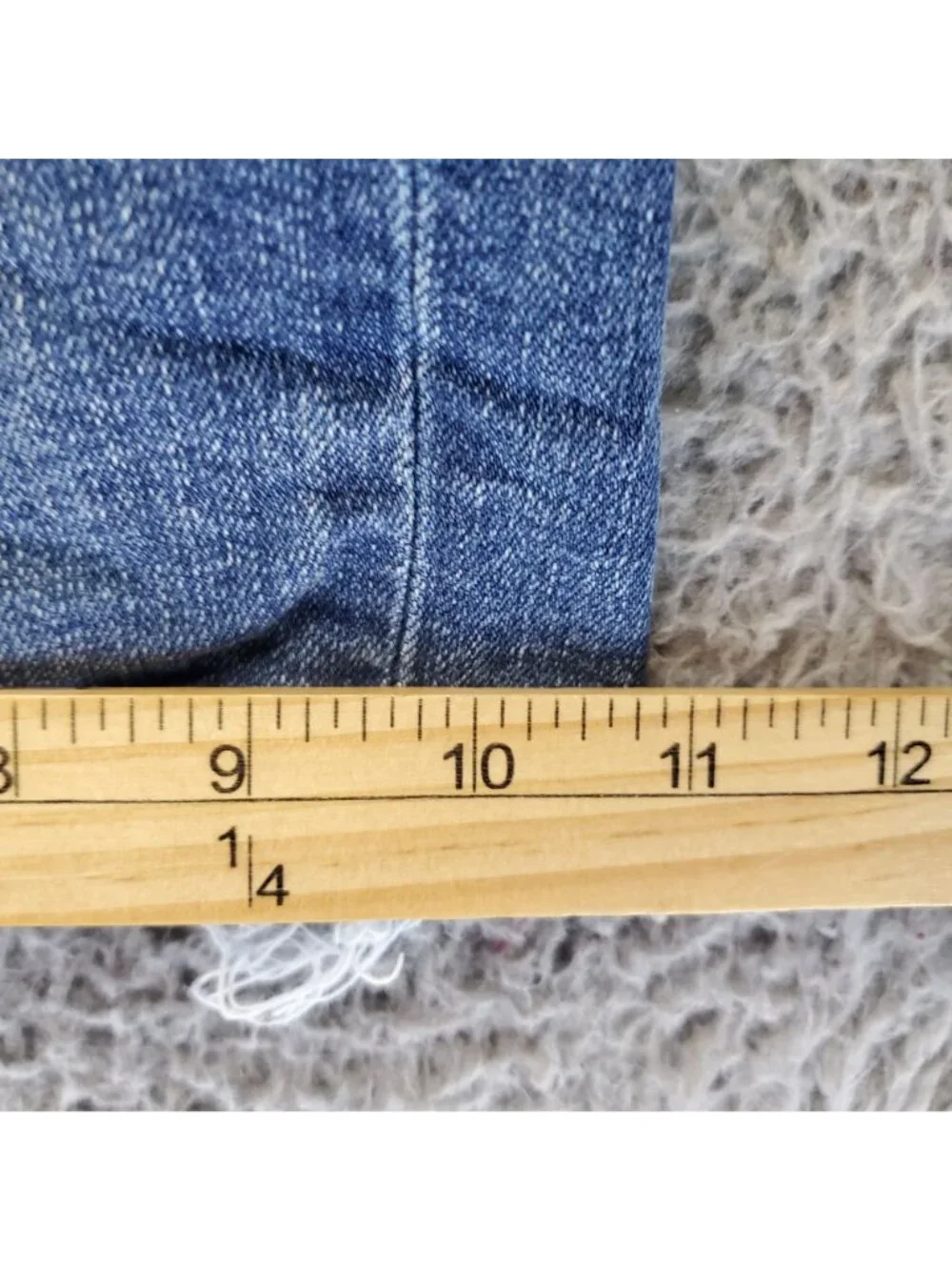 J. Crew Shorts Womens Size 29 Blue Frayed Hem Distressed Denim High Rise